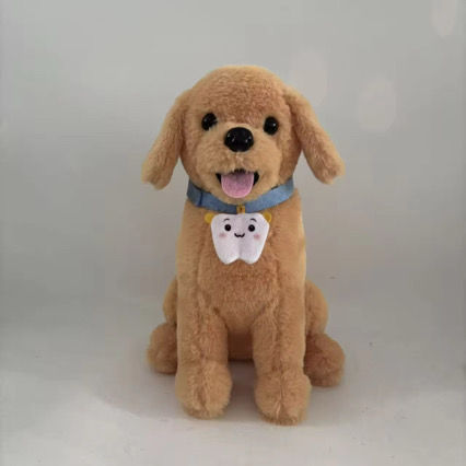 COMING SOON! Pup Plush – 25 cm (10”) Soft Golden with Tooth Pocket