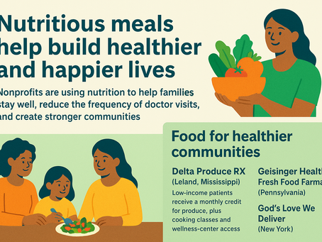 Nutritious meals and Food as Medicine