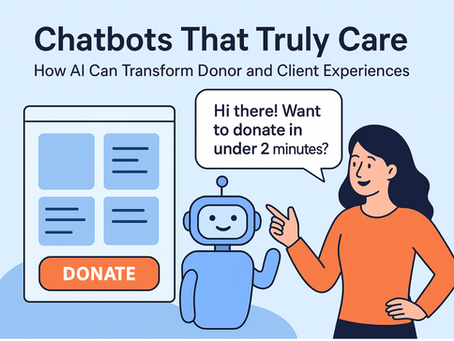 How does AI affect donor and client experiences