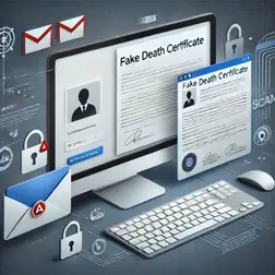  New Gmail death certificate scam