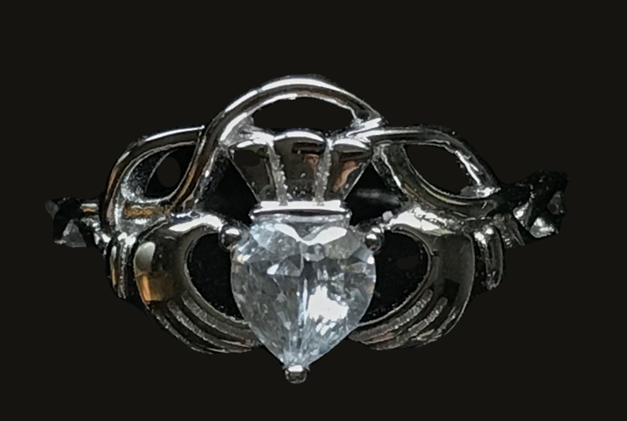 Claddagh Ring with Trinity Knots
