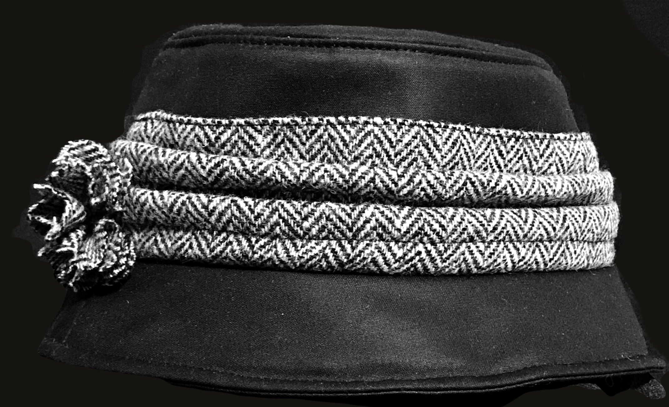 Kate Rain Waxed Hat - Black