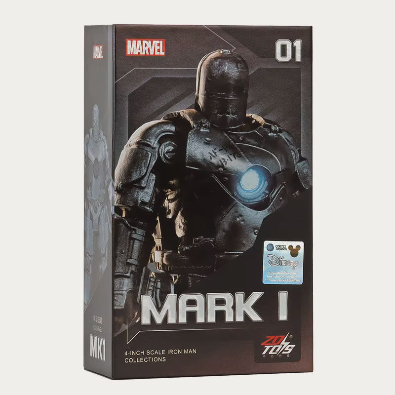 Zd Toys Iron Man Mark I Mk1 Marvel Avengers 7" Action Figure