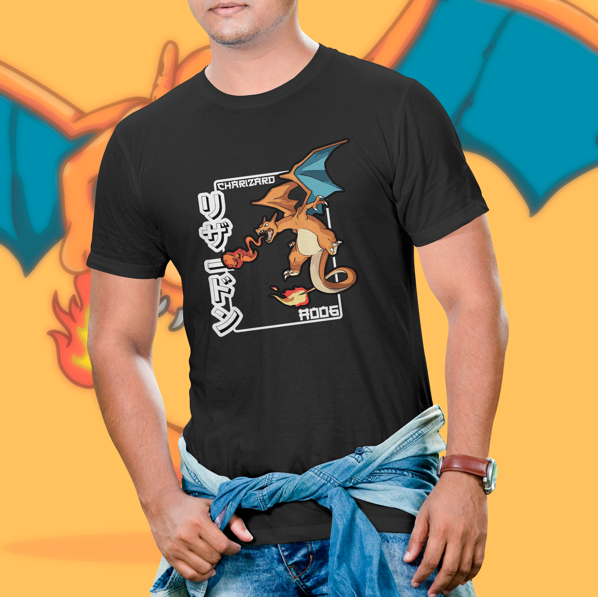 Camiseta Charizard pokemon