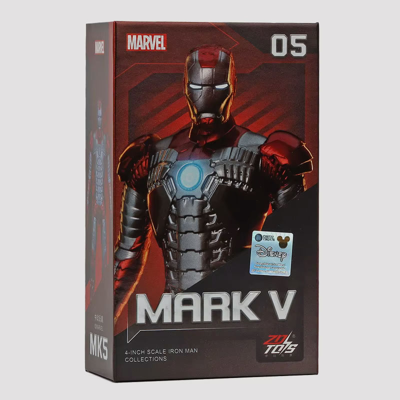 Zd Toys Iron Man Mark I Mk1 Marvel Avengers 7" Action Figure
