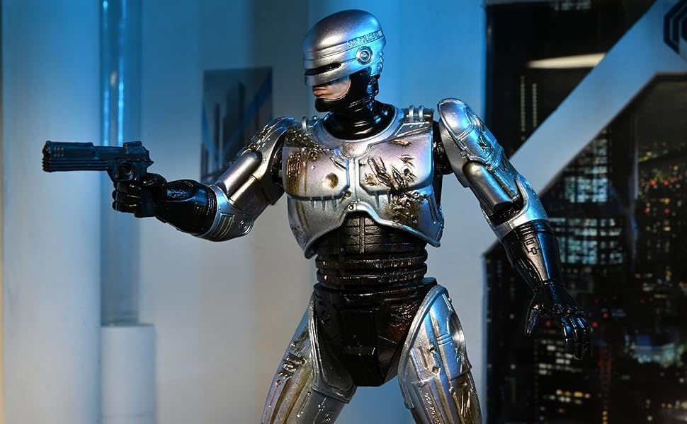 Miniatura: NECA Robocop Battle Dañado Robocop W/Chair Ultimate 7IN AF