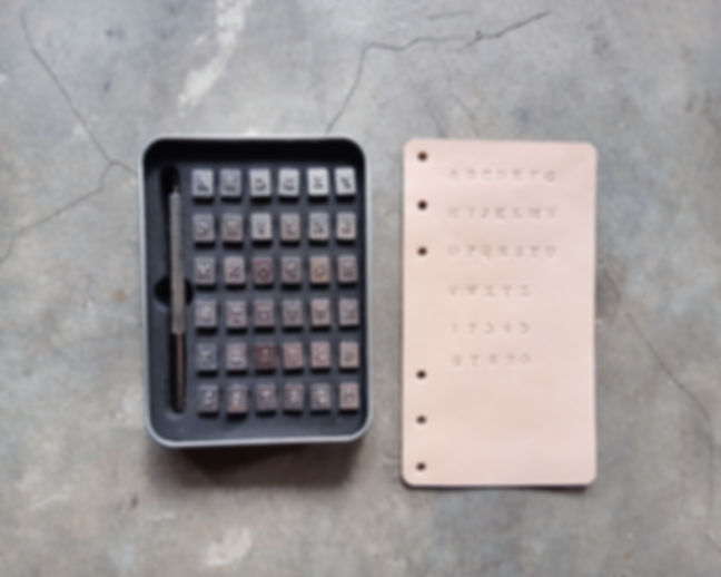 Uppercase Letters & Numbers Stamping Set