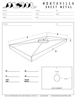CHASE CAP • SINGLE FLUE order sheet