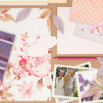 手帳にコラージュ