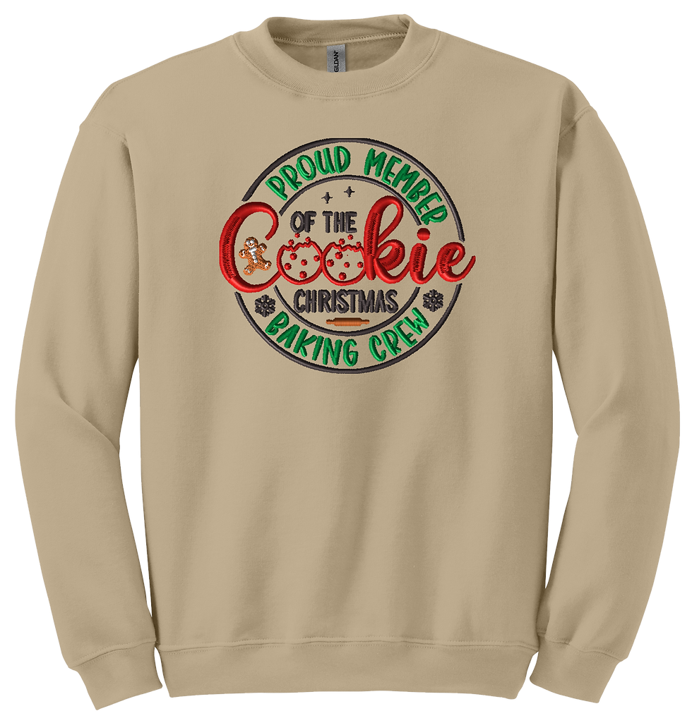 Thumbnail: Proud Member Of The Christmas Cookie Baking Crew Sweatshirt | Holiday Apparel