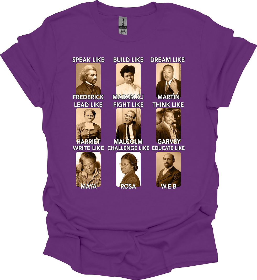 Thumbnail: Emulate Greatness Tee – Black Icons, Timeless Lessons