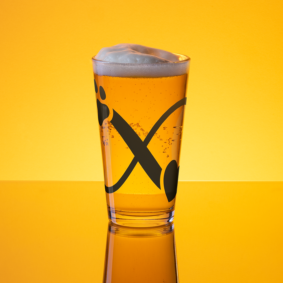 Thumbnail: Dog Paw Infinity Heart Shaker Pint Glass 16oz