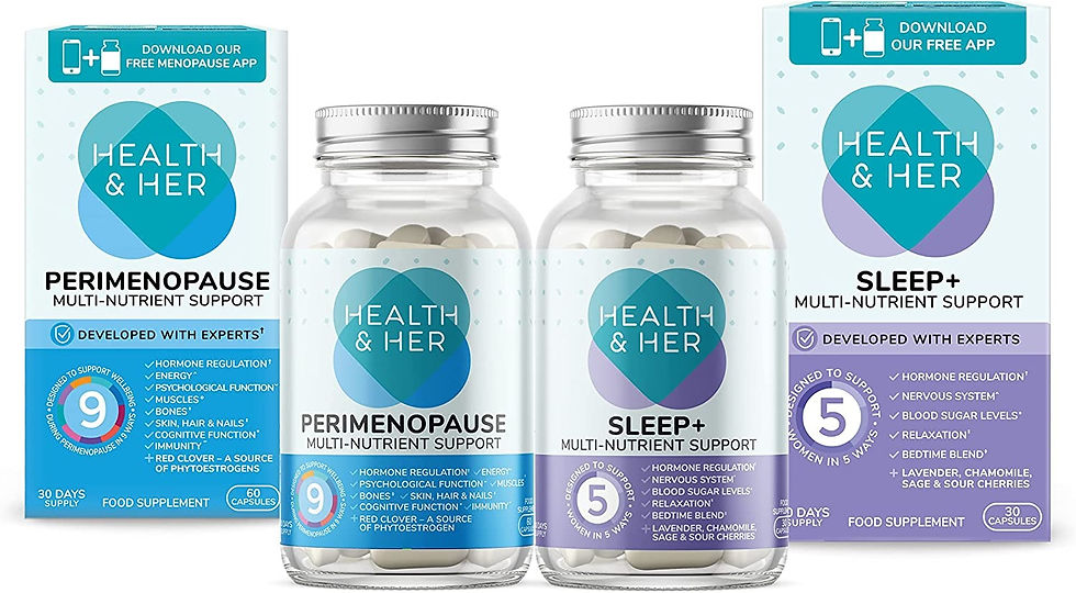 Health & Her Perimenopause and Sleep+ Supplements