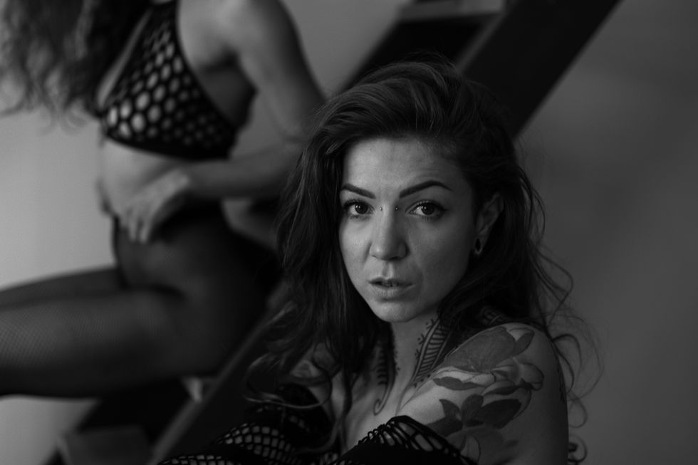 portrait ceriz vodka black white
