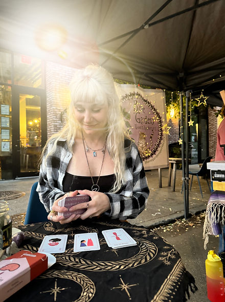 Erika reading tarot