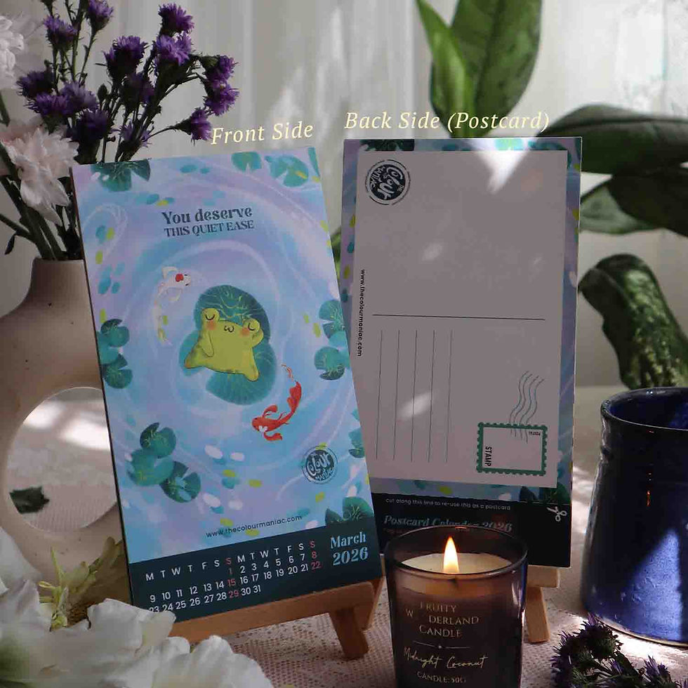 Thumbnail: 2026 postcard calendar with aesthetic illustrations and mindful daily reminders