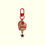 Thumbnail: Kawaii-strawberry-cake-keychain-charm-with-shiny-red-metal-loop-and-berry-accents