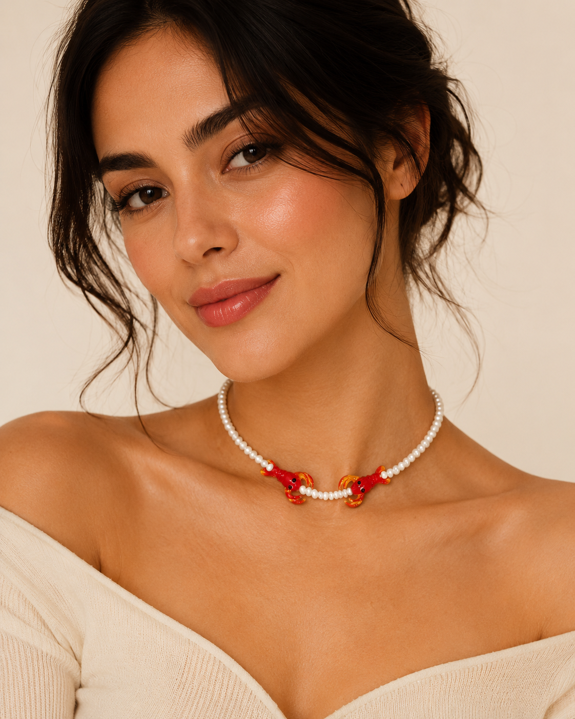 Collar Perlas & Langosta