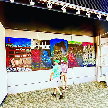 Transformation, mural painting, Eugene Clark, Art Prize 2023