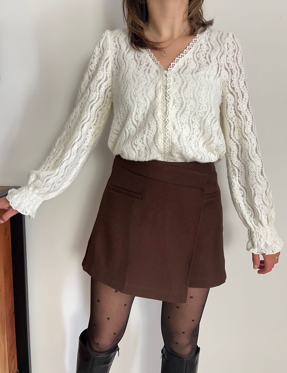 Miniature : Jupe short chocolat CACAOTIER