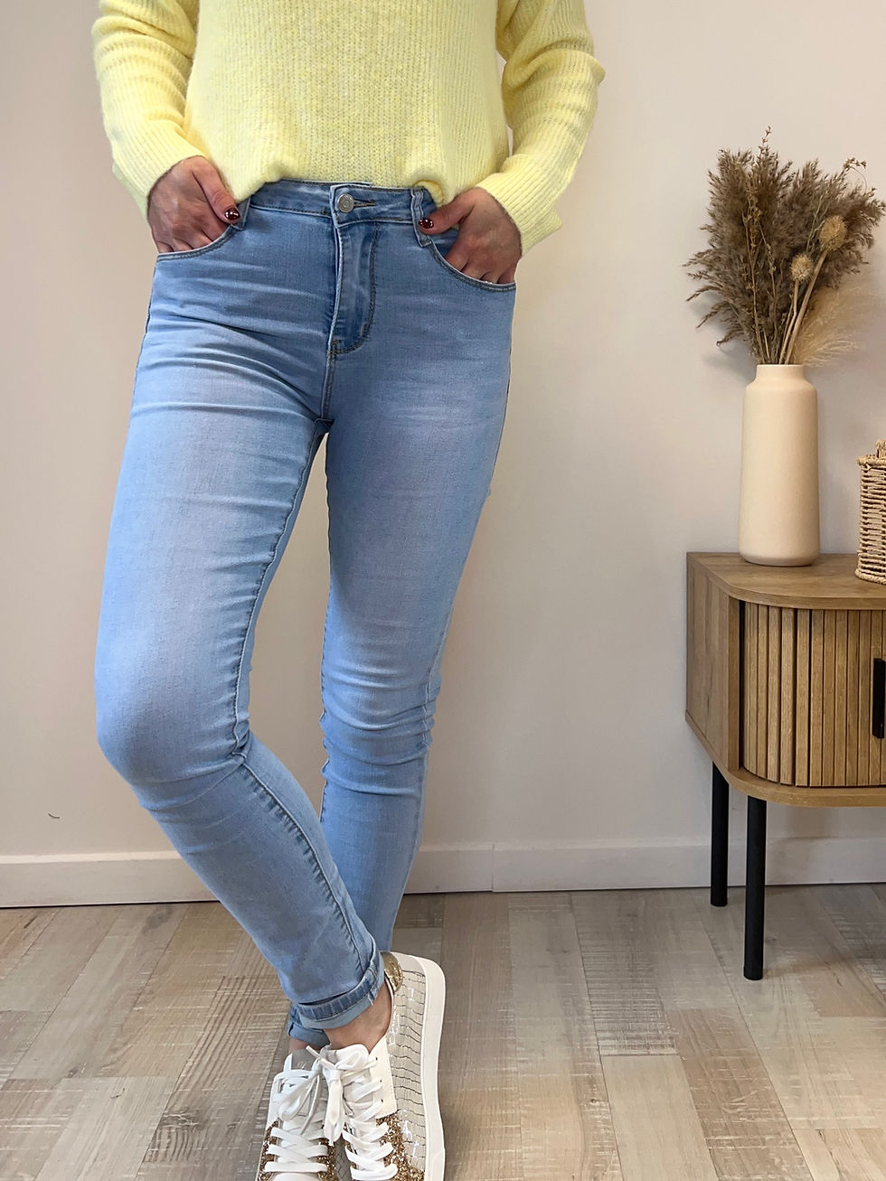 Jean skinny bleu clair VANILLE