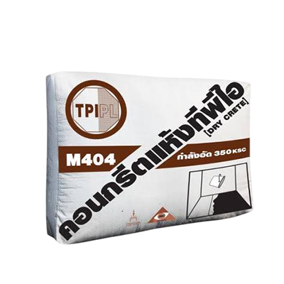 คอนกรีตแห้ง สำหรับกำลังอัด 350 KSC TPI รุ่น M404 ขนาด 50 กก. สีขาว
