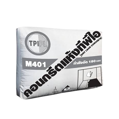คอนกรีตแห้ง สำหรับกำลังอัด 180 KSC TPI รุ่น M401 ขนาด 50 กก. สีขาว