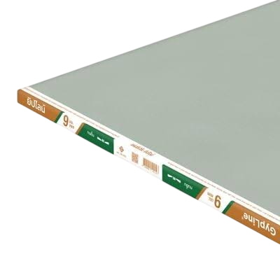 แผ่นยิปซัมชนิดทนชื้น 9 มม. GYPLINE รุ่น ขอบลาด ขนาด 120 x 240 ซม.