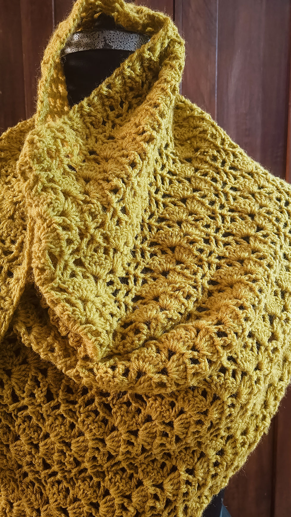 Thumbnail: Mustard field crochet shawl