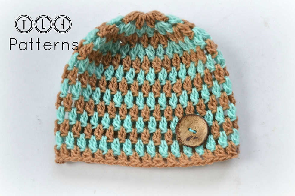 Thumbnail: Clusters and stripes beanie pattern