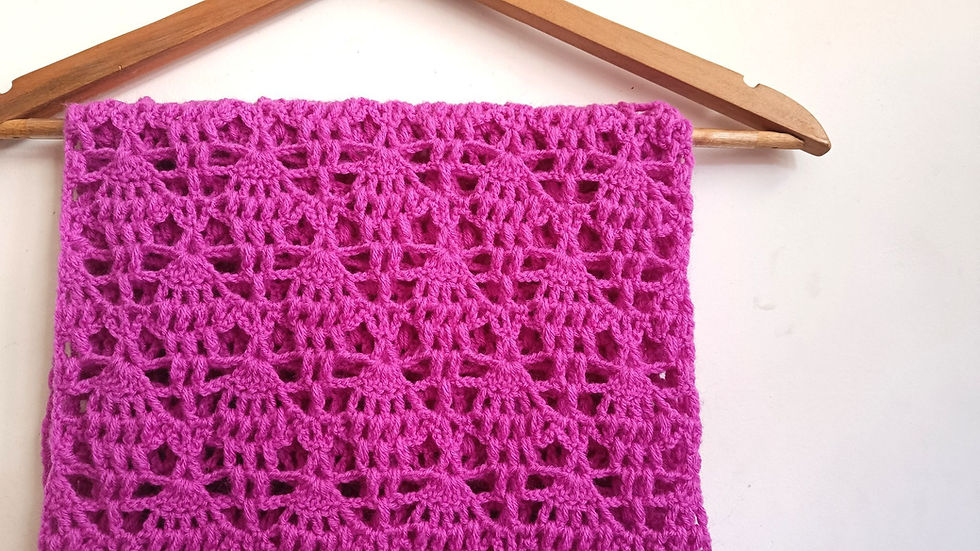 Thumbnail: Blissful berries scarf