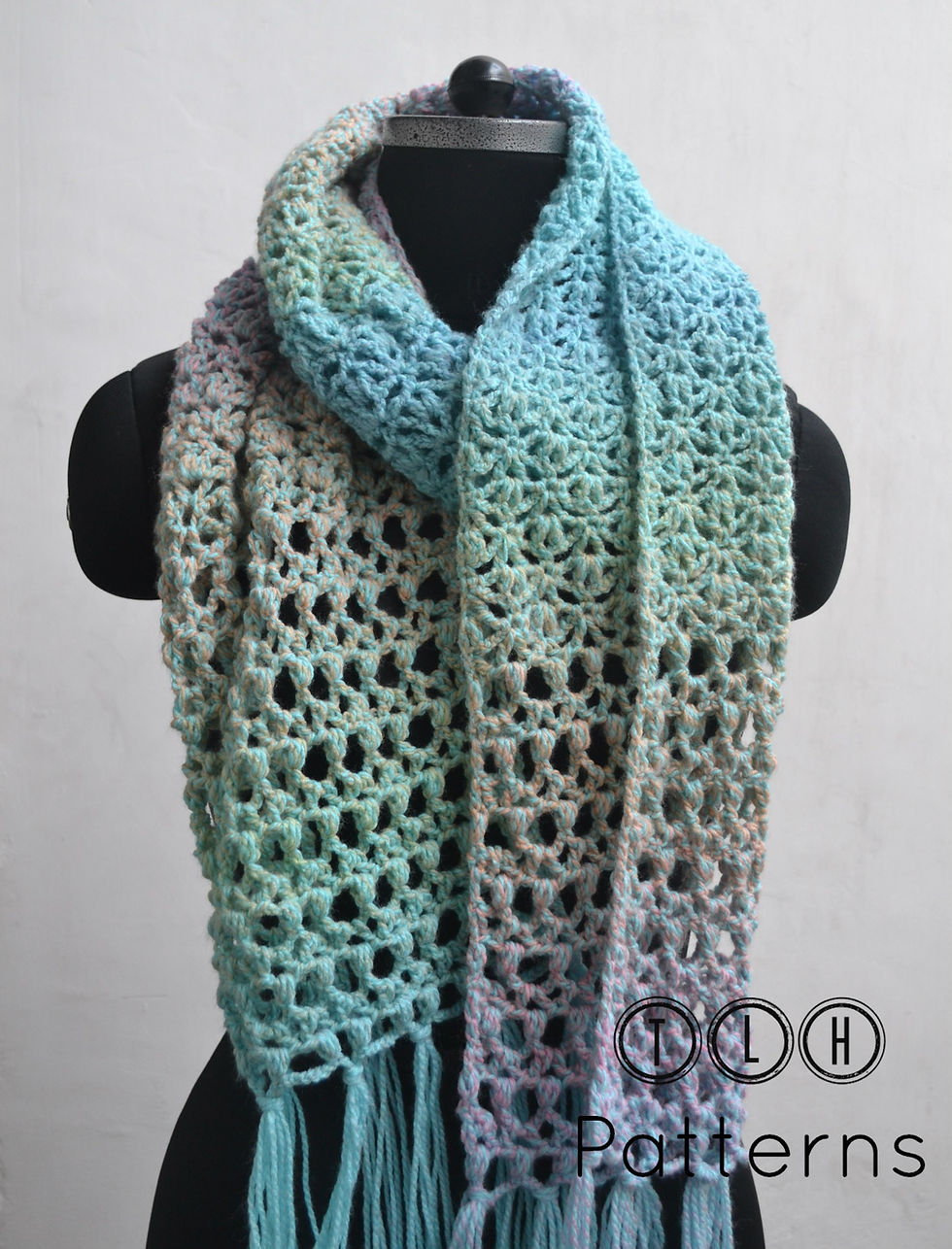 Thumbnail: Pastel confetti scarf crochet pattern