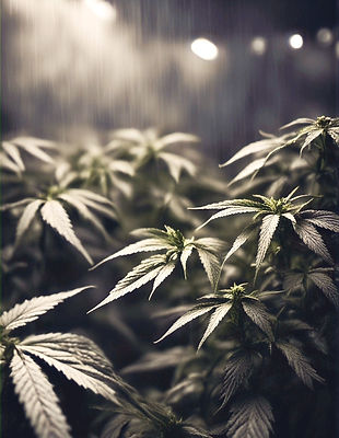 Hochwertige KI-generierte Cannabis-Pflanzen in der Grasgemeinschaft Gütersloh