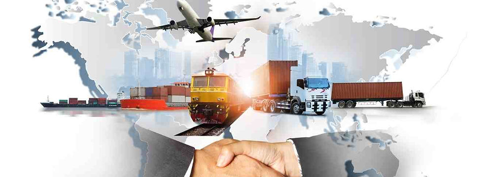 Handshake with global logistics elements including cargo ship, airplane, freight train, and trucks over a world map. This image symbolizes the core values of IRFANOĞULLARI TRADE CO. — trust, global partnership, and multi-modal logistics. The handshake represents strong business relationships, while the surrounding transport modes (air, sea, land, rail) illustrate your ability to manage international trade and import-export operations across all channels. It’s perfect for highlighting your commitment to professional, global trade services.