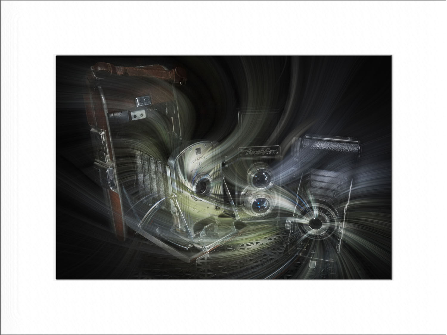 Matted print unframed The Light Calls