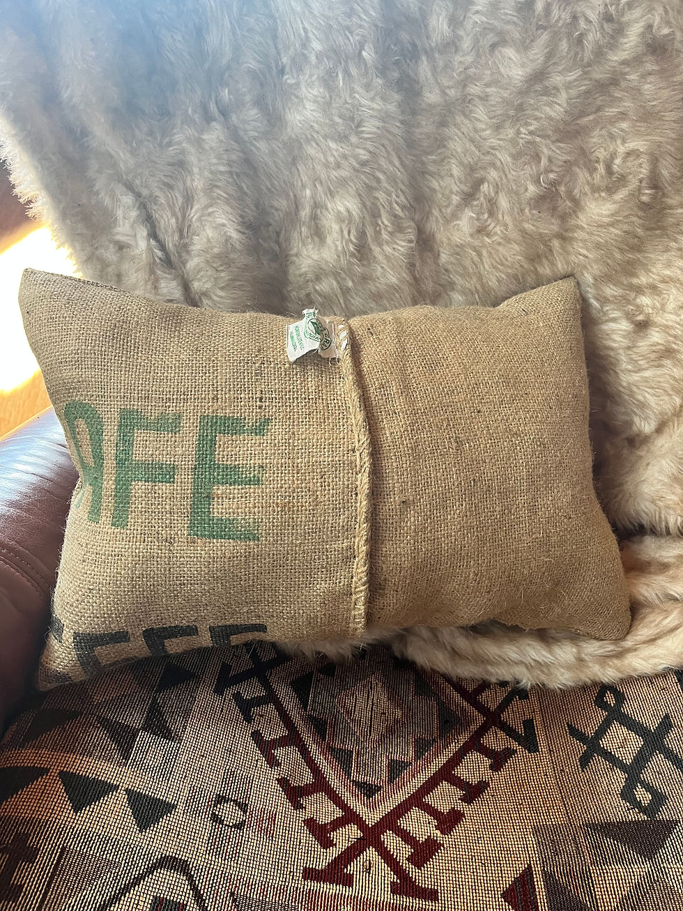 Thumbnail: Burlap Coffee Sack Pillow