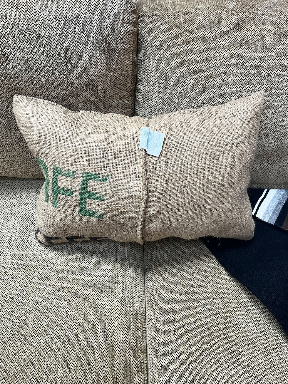 Thumbnail: Burlap Coffee Sack Pillow
