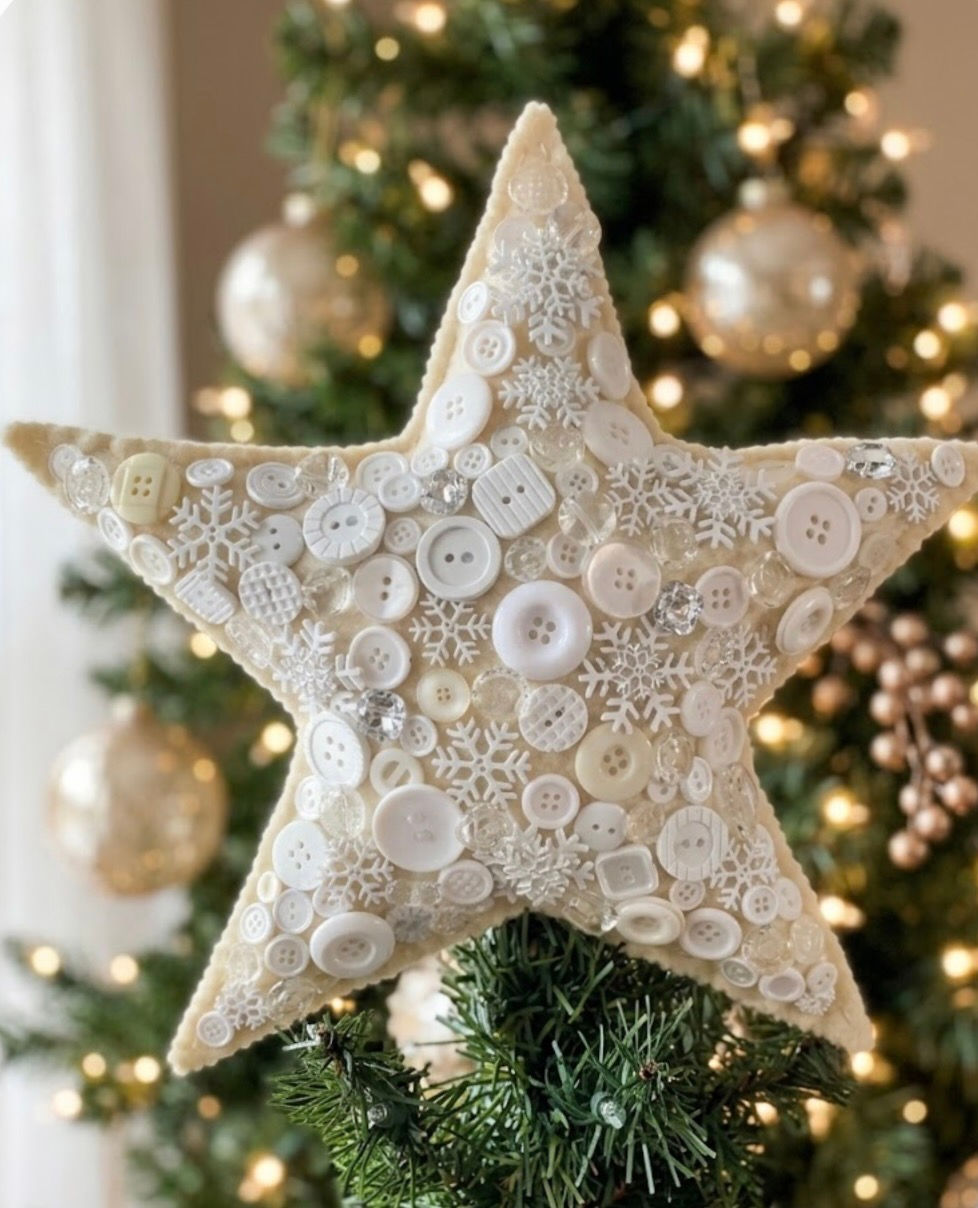 Button Christmas Tree Topper