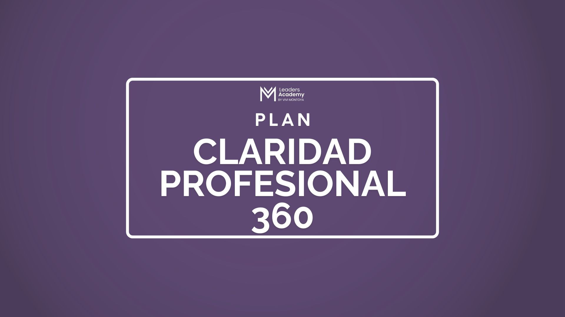 plan coaching profesional 360