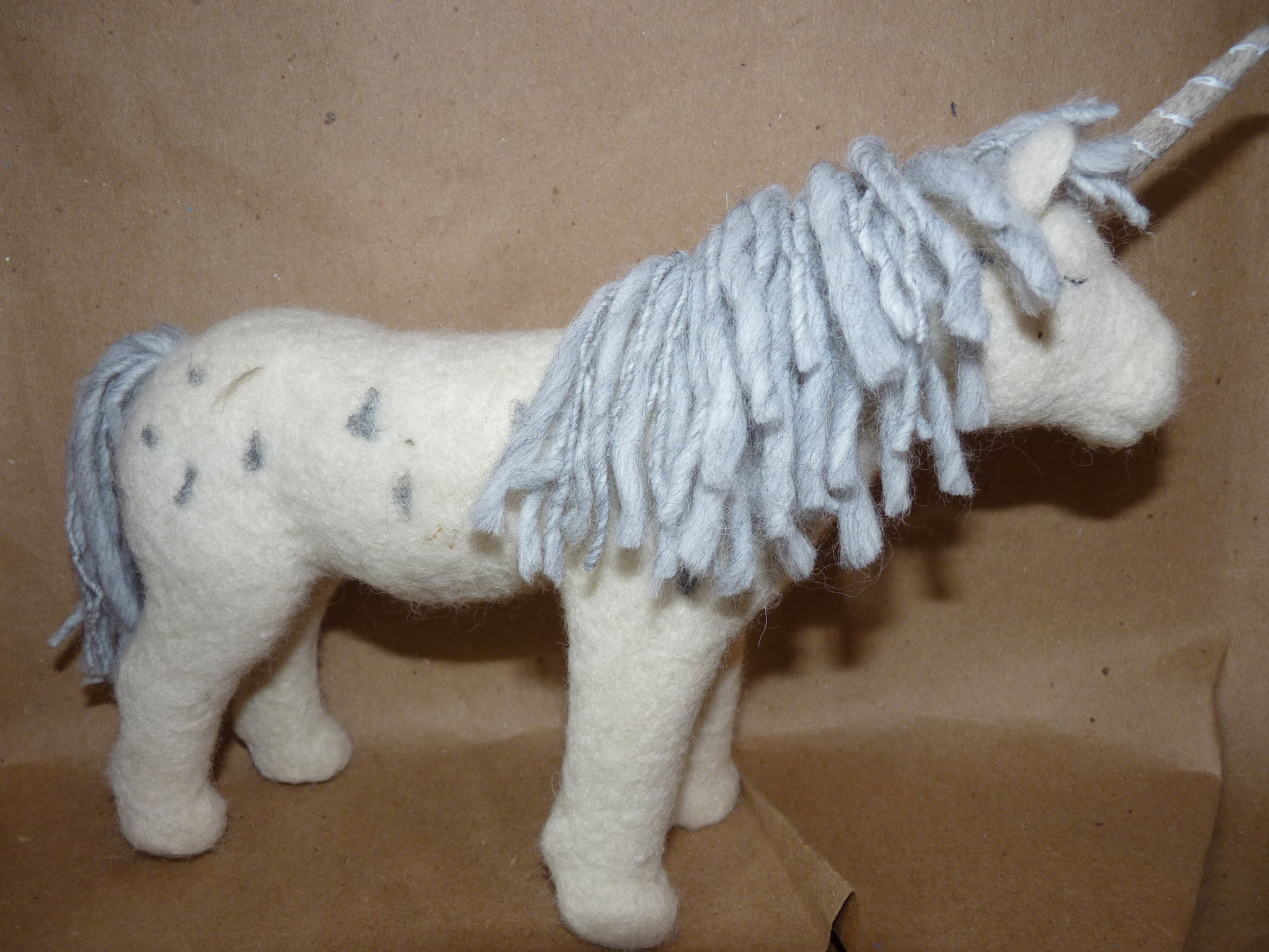 Einhorn, weiß ca.23x15cm