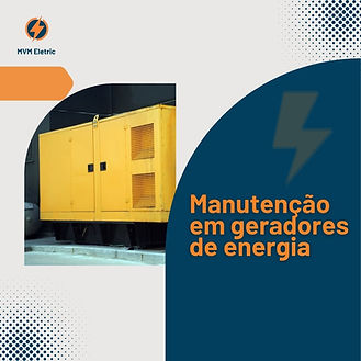 manutenções em geradores de energia
