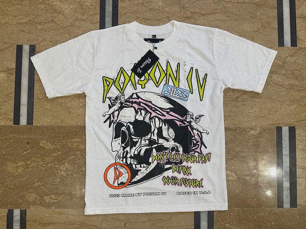 Thumbnail: Pain , Poison & Misery Tee ( White ) 