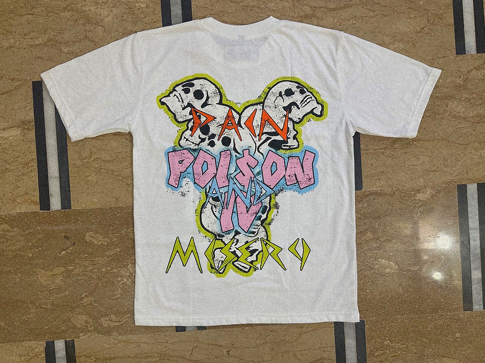 Thumbnail: Pain , Poison & Misery Tee ( White ) 
