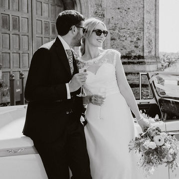 Black and white timeless photography, bride and groom