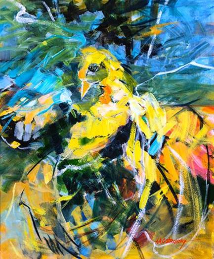 Flight Oil on Canvas 24 x 20 Sold