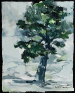 Evergreen Oil on Canvas 20 x 16 Sold