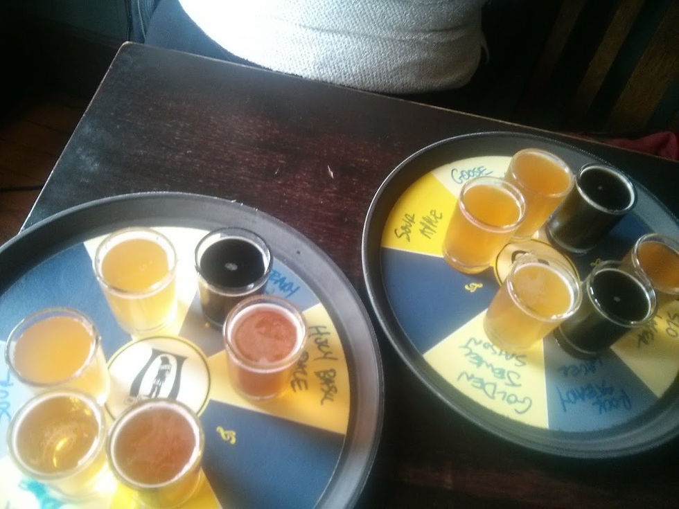 Outlander Brewery and Pub Taster Flight