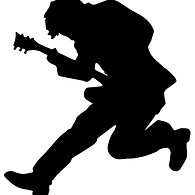 Silhouette Guitarist