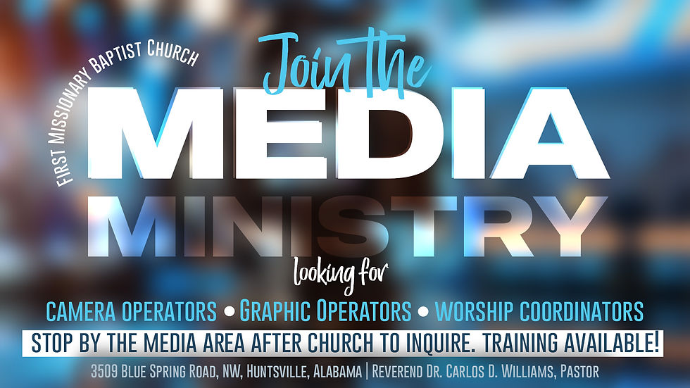 MEdia Ministry Volunteers 2025