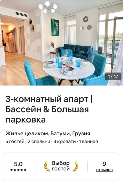 Доверительное управление Батуми MAVI GUEST. White Sails управляющая компания MAVI GUEST